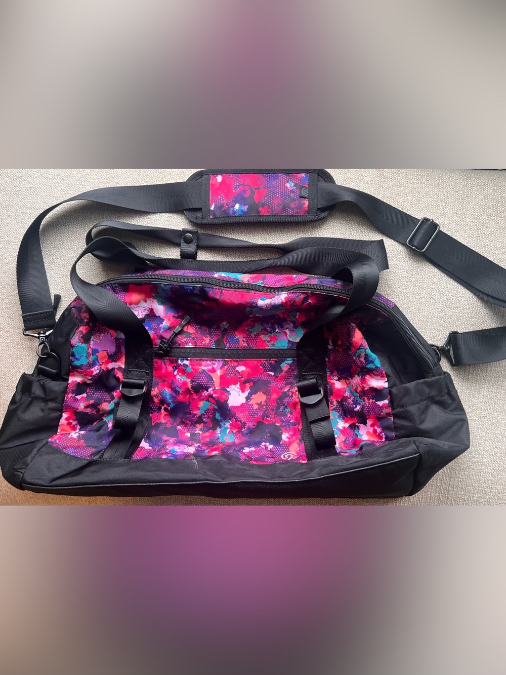 Champion Colorful Pink Multi-Print Women's Duffel Bag